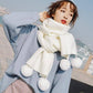 Scarf Knit Women Thick Warm Winter Scarves Ladies Cashmere Warmer Women's Scarves