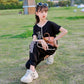 Girls Summer Clothes Light and Thin Section Cool Breathable Suit Korean Version Printed Pocket Casual Short-sleeved Trousers Sports Two-piece Suit