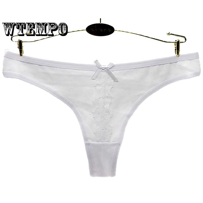 6 Pcs/Lot Thong Underwear low-Rise Sexy Lingerie G-String Lace-Print Romantic Women Sexy