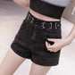 High Waist Denim Shorts Women Spring and Summer Loose and Straight Looking Thin A Word Wide Leg Pants Trend