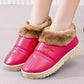 Cotton Shoes Women's Winter Plus Velvet Thick Cotton Shoes Pu Surface Waterproof and Ski-proof Ground Boots Thick Bottom