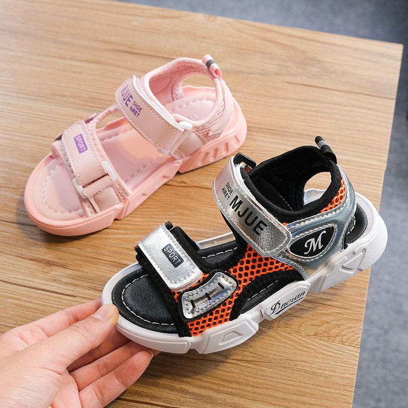 Boys  Girls Sandals Summer Korean Kids Non-slip Soft-soled Breathable Beach Shoes Large Children's Shoes