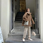 Korean Mid-length Double-sided Cotton-padded Jacket Women's Winter Cotton-padded Jacket and Lamb Wool Thick Coat Sweet