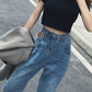 High Waist Loose Radish Jeans Female Harlan Straight Super Thin Old Pants