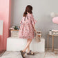 3colors S-XXXXL Summer Round Neck Cute Girl Student Dress Cotton Loose Knee-length