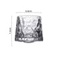 Ins Glass Retro Embossed Latte Cup Iced Coffee Cup Large Capacity Drink Cup Tumbler Cocktail Ice Hockey Cup