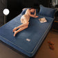 3pcs/set Winter Coral Fleece Bedspread Thick Warm Flannel Mattress Cover Non-slip Bedspread Protective Cover