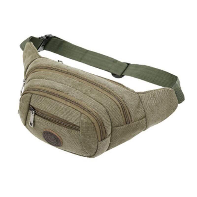 Men's and Women's Waterproof Large-capacity Multi-function Wallet Mobile Phone Pocket Canvas Wear-resistant Outdoor Sports Pocket