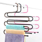 2PCS Household Multi-layer Pants Clip Magic Pants Rack Stainless Steel Multifunctional Wardrobe Pants Wrought Iron Clothes Hanger Bold Tie Towel Rack