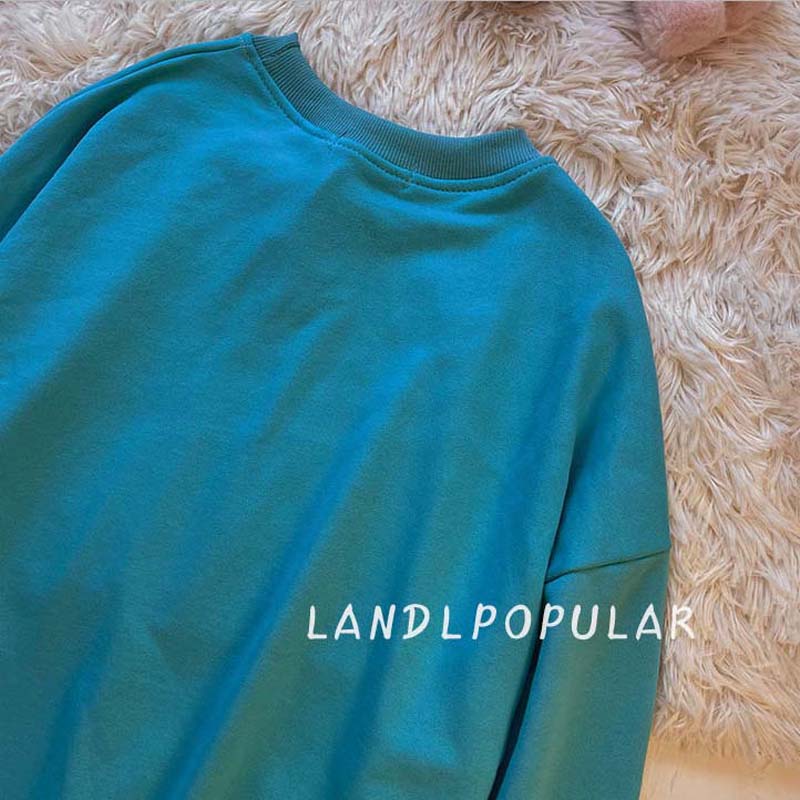 New Spring Round Neck Sweater Men and Women Retro Wild Casual Couple Long-sleeved Shirt