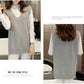 Autumn and Winter Solid Color V-neck Sweater Slim Fit Plus Size Jacket Mid-length Vest Women
