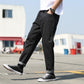 Straight Loose Jeans Men's Versatile Thin Trousers Male Students Summer Cropped Trousers