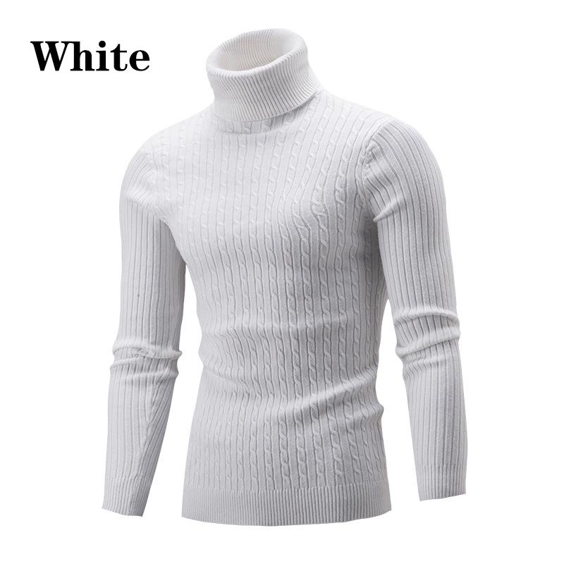 6-color Lightweight Shirt High Neck Pullover Knitted Twist Sweater Long Sleeve Comfortable Trend