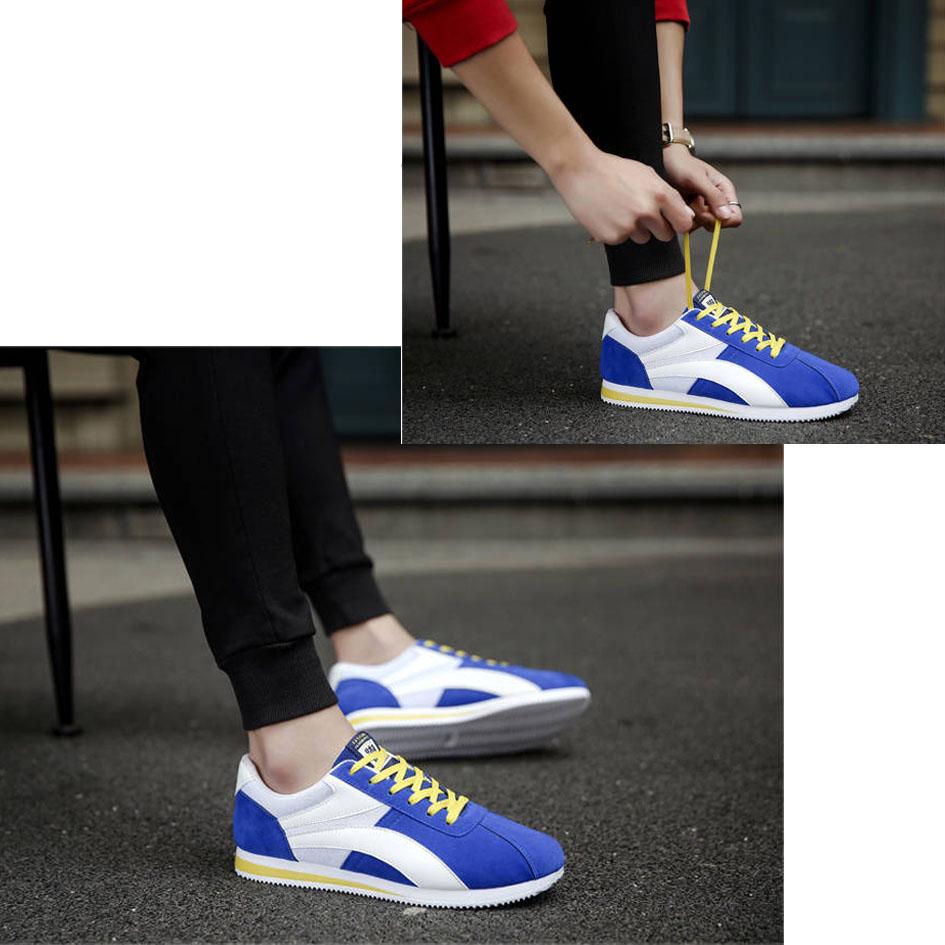 PU Leather White Shoes Korean-style Men Shoes Breathable Students Shoes Couples Sports Footwear