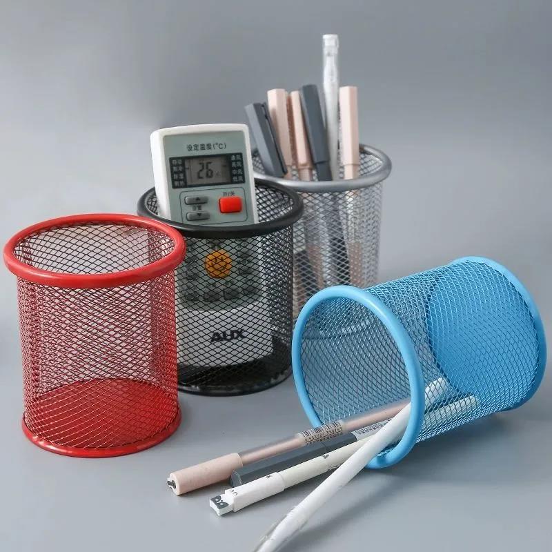 Circular Grid Pen Holder Student Desk Pen Holder Creative Fashion Multifunctional Pen Holder Desktop Storage Box