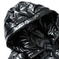 Winter Hooded Down Jacket Short Thick Warm Jacket Shiny Simple and Versatile Winter Clothes