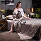 Silk Solid Color Tencle Bedding Popular Style Pillowcase Bed Sheet/bedskirt Duvet Cover Sets