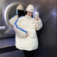 Bread Coat Jacket Korean Version Loose Color Matching Mid-length Cotton Coat Cotton Coat New Winter