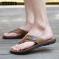 Fashion Outdoor Beach Shoes Slippers Simple Pinch Flip Flops Men's Sandals Handmade Shoes