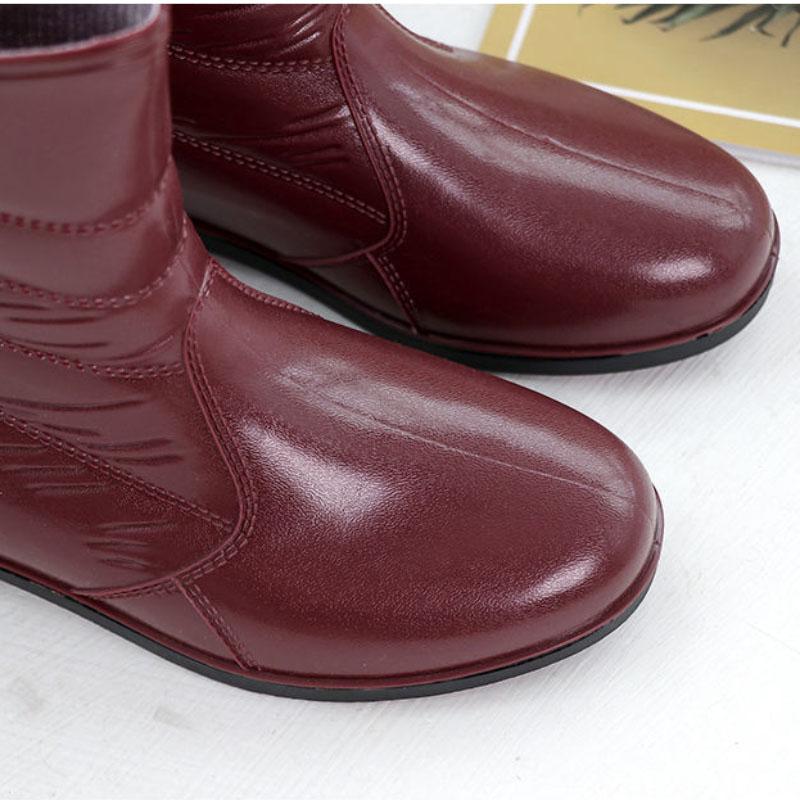 Women's Winter Plus Velvet Warm Cotton Shoes Removable Fleece for Mid-tube Warm Non-slip Waterproof Boots
