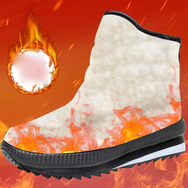 Snow Boots Women's High-top Plus Velvet Thick Cotton Shoes Middle-aged and Elderly Non-slip Warm Winter Waterproof Short Boots