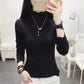 Sweater Women's Pullover Half Turtleneck Autumn and Winter Slim Fit All-match Long-sleeved Knitted Bottoming Shirt Women