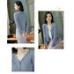 Short Knitted Jacket Spring and Autumn Korean Tops Pure Color Cardigan Youth Women's Sweater