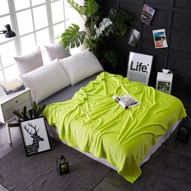 Coral Blanket In Winter Nap Blanket In Summer Fleece Plus Velvet Bed Sheet Thin Air-conditioning Blanket Flannel Blanket Sofa Decoration