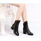 Ankle Boots Slip-on Retro Boots Shoes Women Fashion Soft Genuine Leather Martin Boots for Women