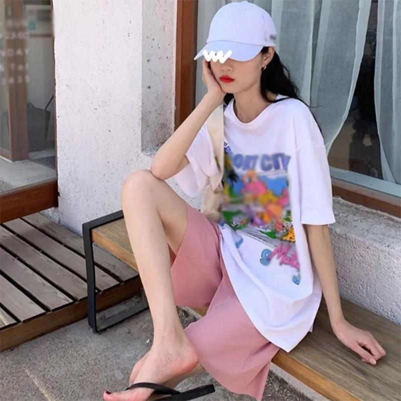 Ice Silk Wide-leg Large Size Sports Shorts Women's Summer Loose High-waisted Thin Trousers Thin Casual Five-point Pants