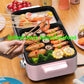 1360W 5 Person Multi-purpose Grill Pan Smokeless Fried Steak Pan Heat Pot BBC Machine Nonstick Pot for Family