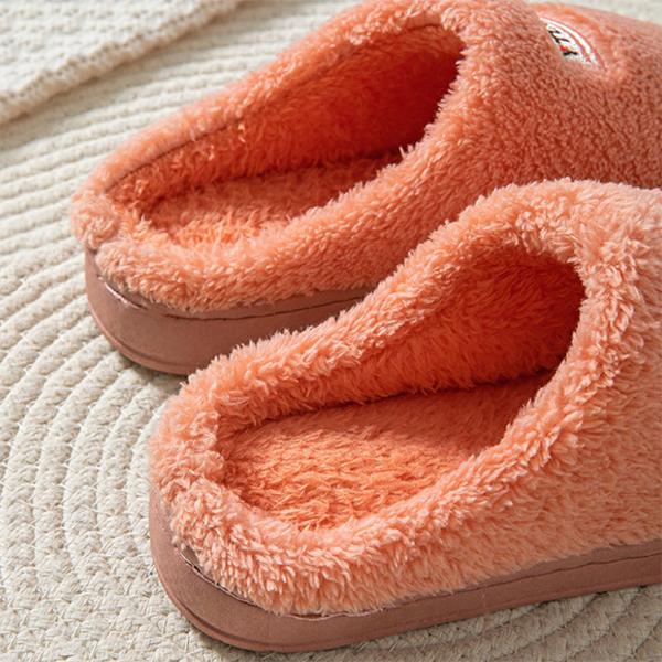 Warm Slippers Women Indoor Floor Flat Shoes Spring Autumn Winter Warm Home Cotton Plush Slippers