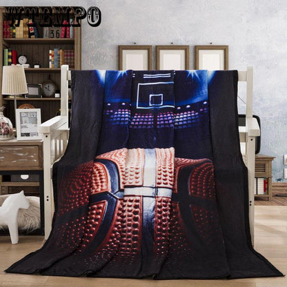 Stylish 3D Basketball Tapestry Cartoon Wall Hanging Bedroom Living Room Dormitory Home Decoration