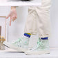 Gradient Color Lace-up Canvas Shoes Female Students Korean Style High-top Shoes Female Tie-dye Shoes