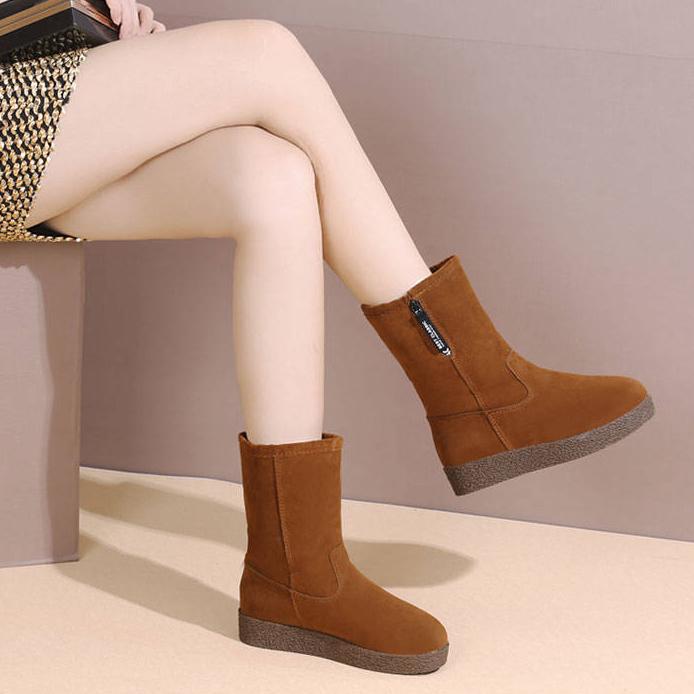 Women Boots Winter Waterproof Non-slip Snow Boots Women Winter Shoes Thick Fur Platform Ankle Boot