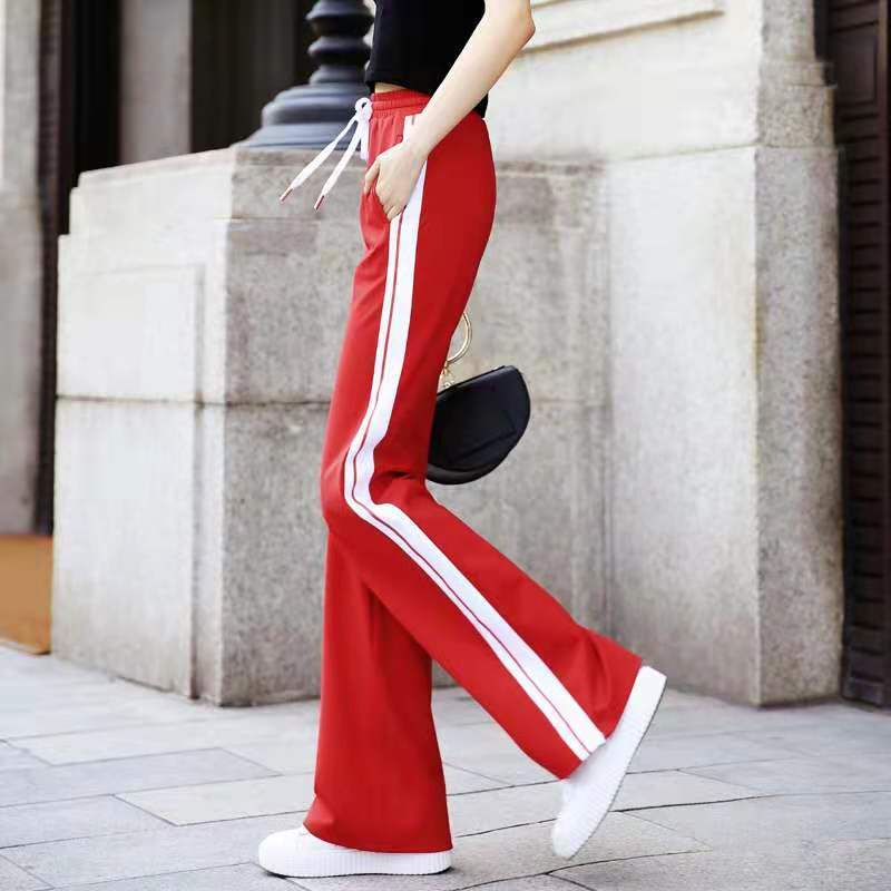 Casual Pants Trousers Women Loose Wide-leg Spring Summer Autumn Micro-flared Pants Straight Large Size Fashion Sports Pants