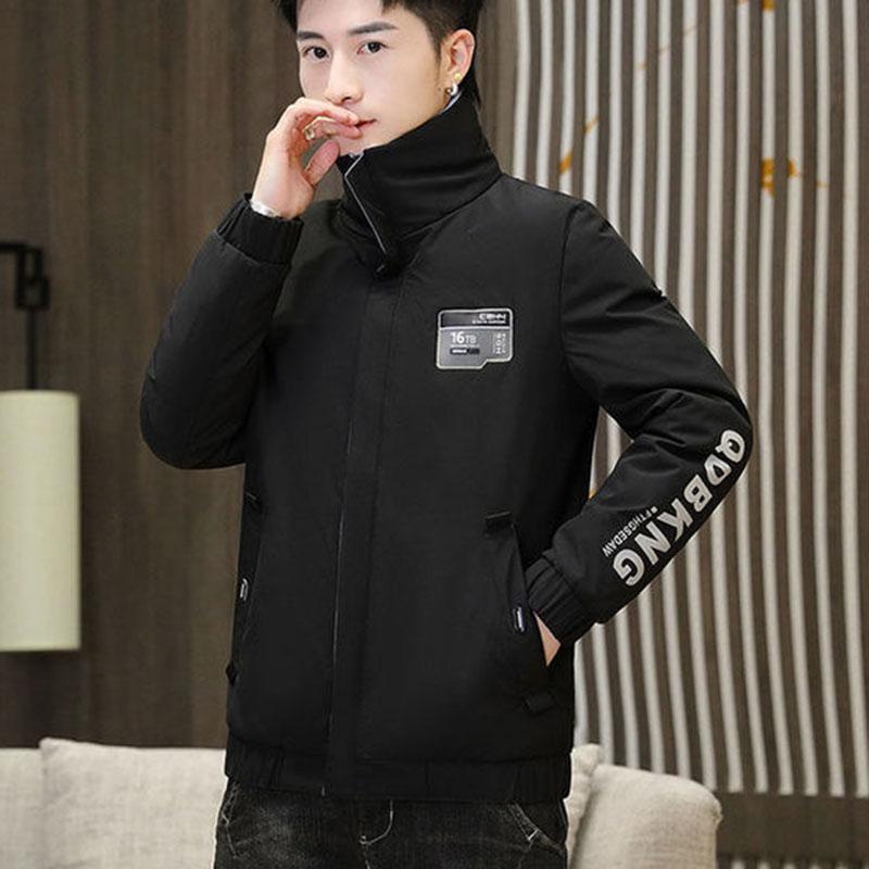 Down Jacket Men's Short Stand Collar Thickened Warmth Korean Version of The Trend of Men's Winter Men's Down Jacket