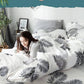 Net Celebrity Four-piece Bedding Cartoon Bed Linen Quilt Sanding Three-piece Student Bedding
