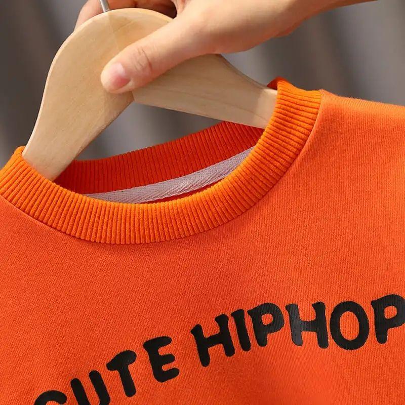 Boys Spring 2021 Children's Suit Boys Autumn Contrast Two-piece Suit Men's Casual Pants Autumn