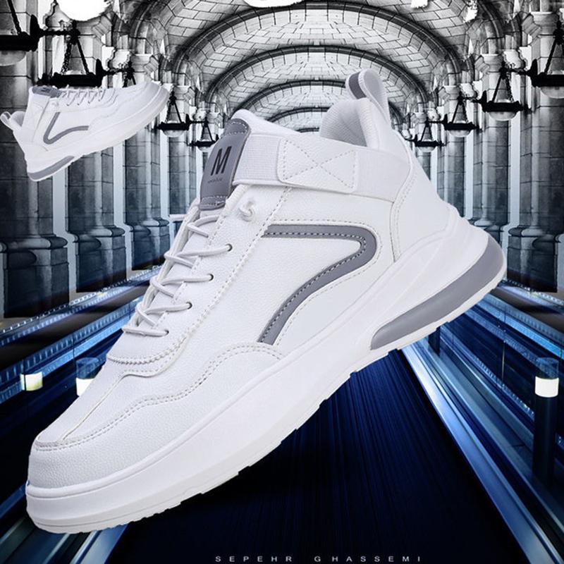 Men's High-top Sneakers Breathable All-match Sports Casual Shoes Korean Style Trendy Shoes