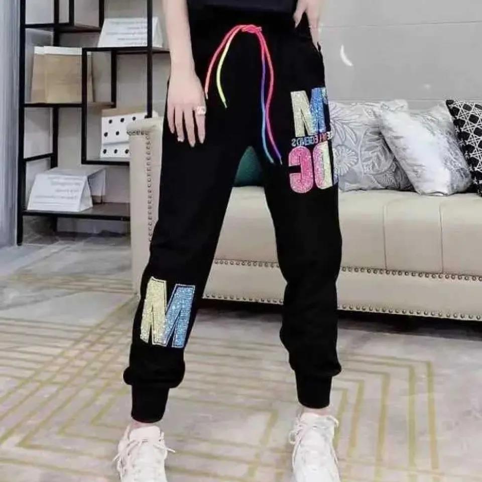 Heavy Industry Sports Pants Women's Autumn and Winter Loose Casual Explosion Models Harem Pants Women's Summer Ins Tide