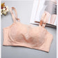 Women's Tube top style no steel ring bra Thick padded bra mold cup gathers sexy lace for flat chest underwear ladies adjustable comfortable brassiere