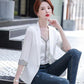 Casual Thin Women's Suit Jacket with Thin Sleeves and Thin Breathable Suit Jacket Women's Casual Temperament Jacket Elegant Blazer