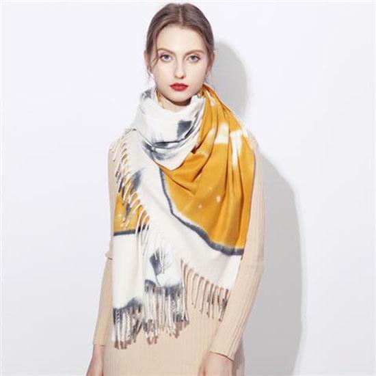 Fashion Winter Cashmere Like Scarf Women Pashmina Shawls and Wraps Hijab Female Warm