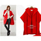Autumn and Winter Women Bat Sleeve Woolen Cape Coat Large Size Female Casual Loose Warm Coat