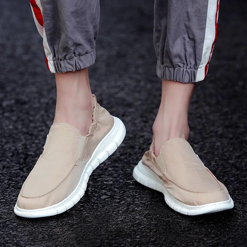 Old Beijing Cloth Shoes Men's Spring Breathable Slip-on Shoes Work Shoes Casual Shoes Skate Shoes Comfortable Sneakers Dad Shoes