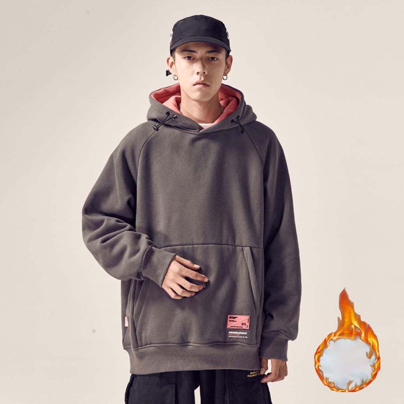 2021 New Sweater Male Autumn and Winter Loose Hooded Student Hoodie Daily Casual Coat