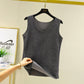 Thermal Vest for Women Sleeveless Sexy Winter Inner Wear Crew Neck Warm Underwear Female Undershirt Seamless Solid Body Top Slim