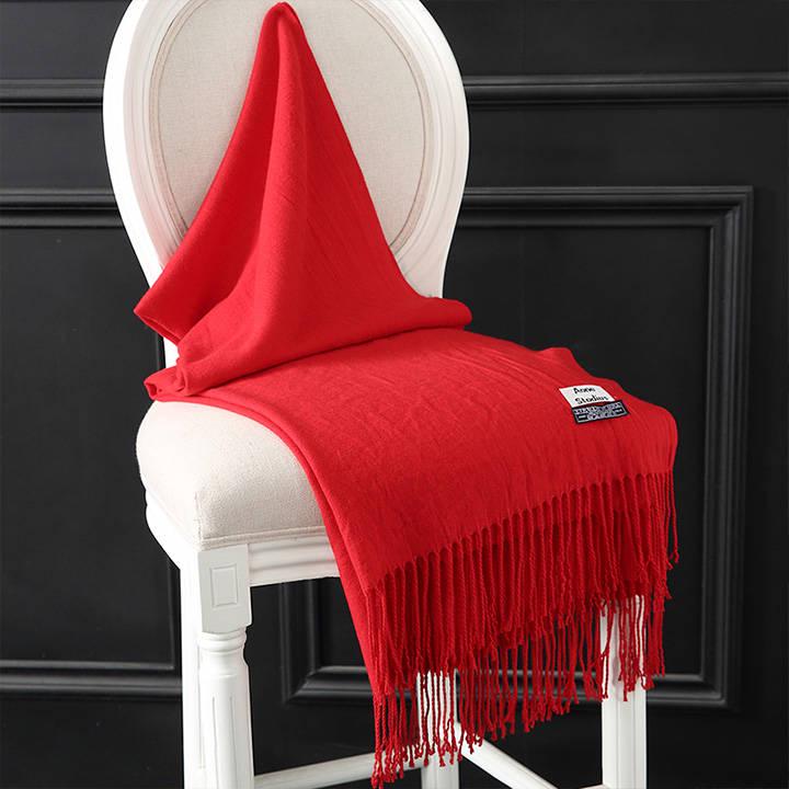 Winter Scarf for Women Fashion Double Side Colors Lady Cashmere Scarves Pashmina Shawls and Wraps