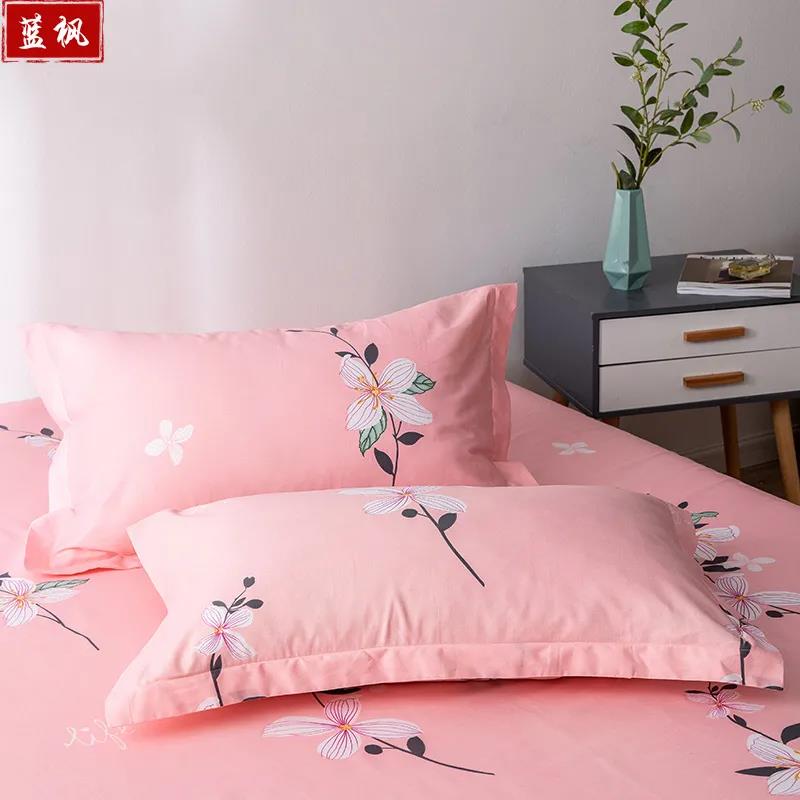 48x74cm Pure Cotton Pillow Cover Single Double Dormitory Household Adult High-end Pillow Cover